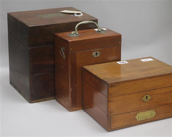 A 19th century mahogany apothecary chest,